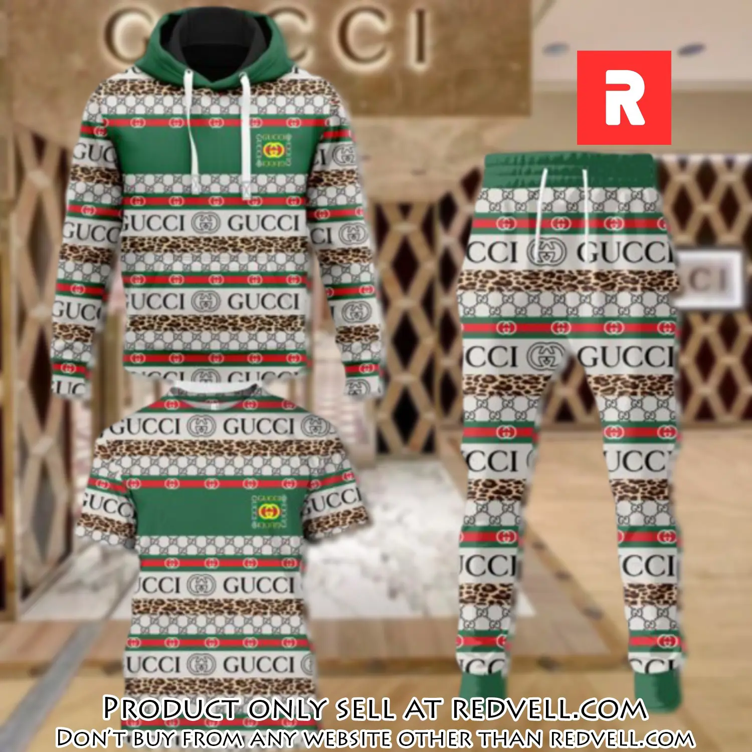 Gucci luxury brand combo tshirt hoodie long pants set trending 24 outfit sport lcs1033 rv4452886